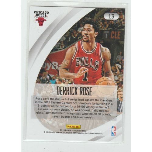 2015 Panini Derrick Rose #13 - Panini art collectible - Main Image 2
