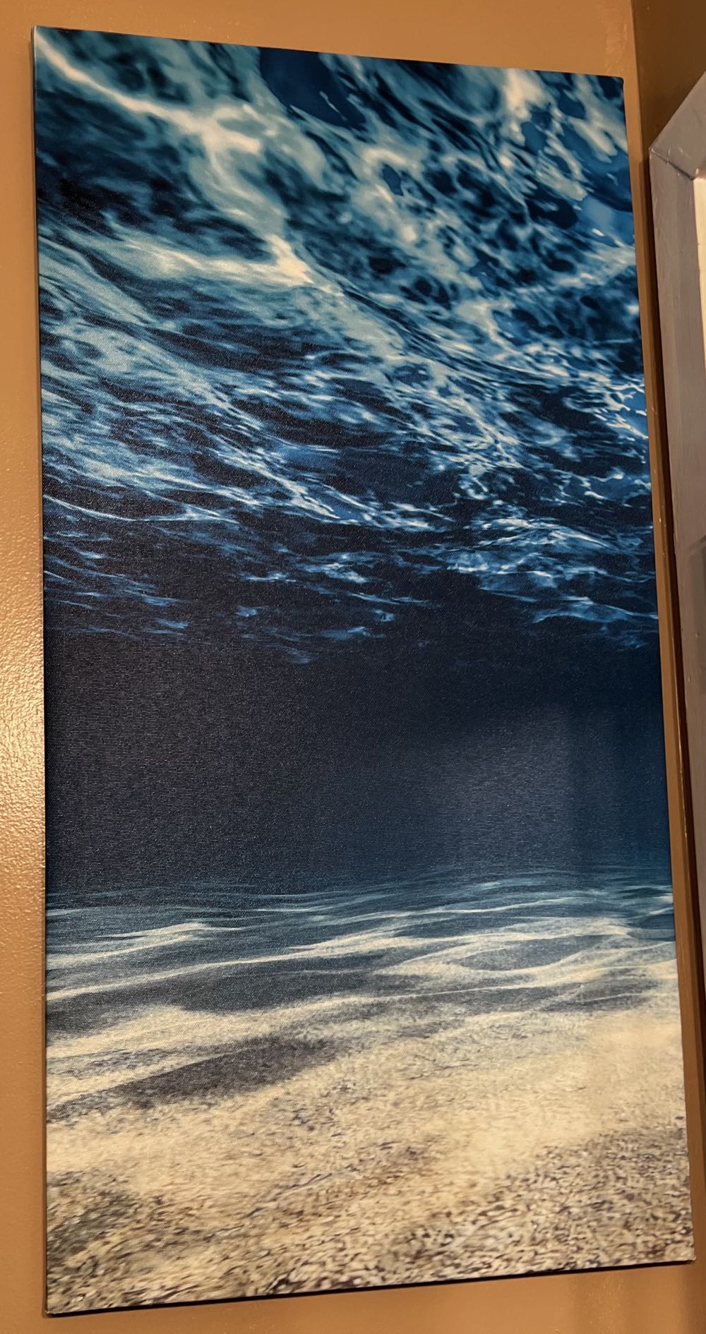 3 Panel Blue Ocean Sea Wall Art on Canvas - Unknown art collectible - Main Image 3