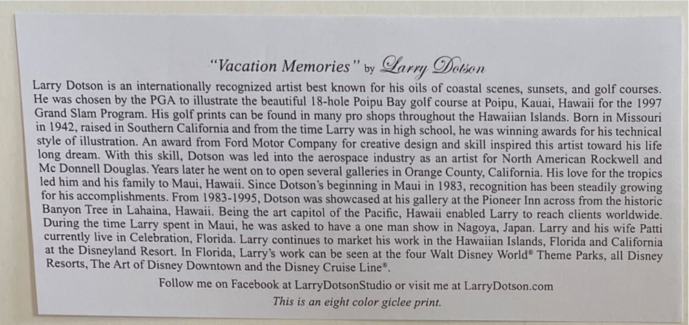 Disney Resort - Coronado Springs Resort - Larry Dotson art collectible - Main Image 2