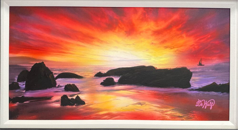 Electric Sunset - Michael DeWulf art collectible - Main Image 2