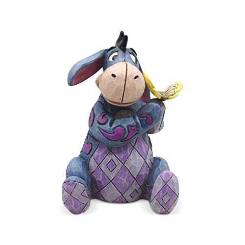 Enesco Disney Traditions By Jim Shore Winnie The Pooh Eeyore Holding Butterfly Miniature Figurine 3.125 Inch Multicolor  art collectible [Barcode 045544904490] - Main Image 1