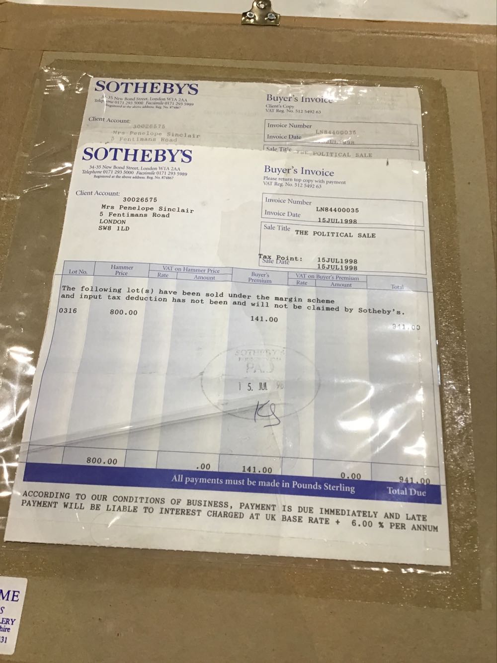 Geoffrey Howe - Topolski art collectible - Main Image 2