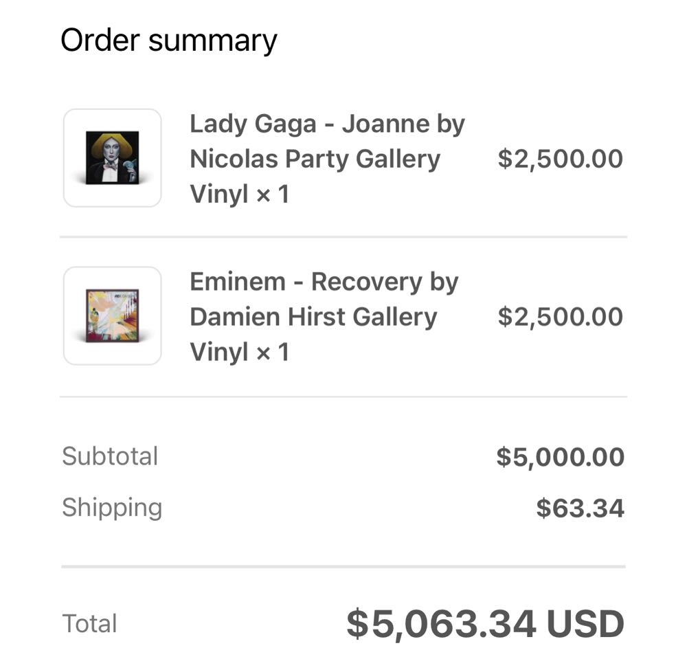 Eminem - Recovery by Damien Hirst Gallery Vinyl  art collectible - Main Image 2