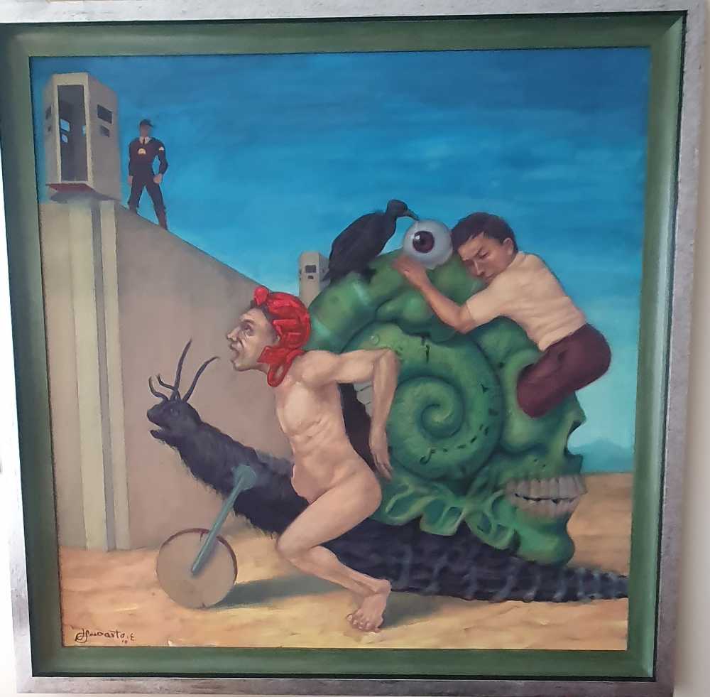La Justicia Tarda Pero Llega - Hugo Salazar art collectible - Main Image 3
