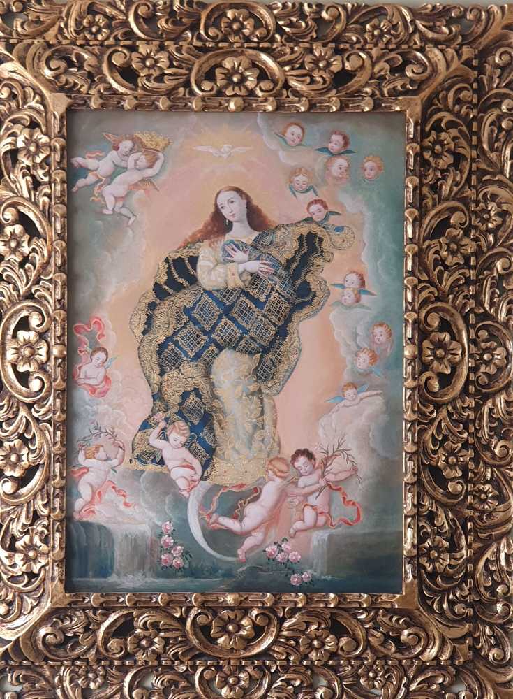 Virgen - 21st Century Cuzco School art collectible - Main Image 2