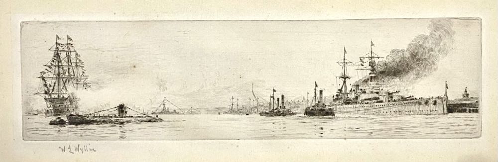 Departure Of HMS Renown - William Wyllie art collectible - Main Image 3