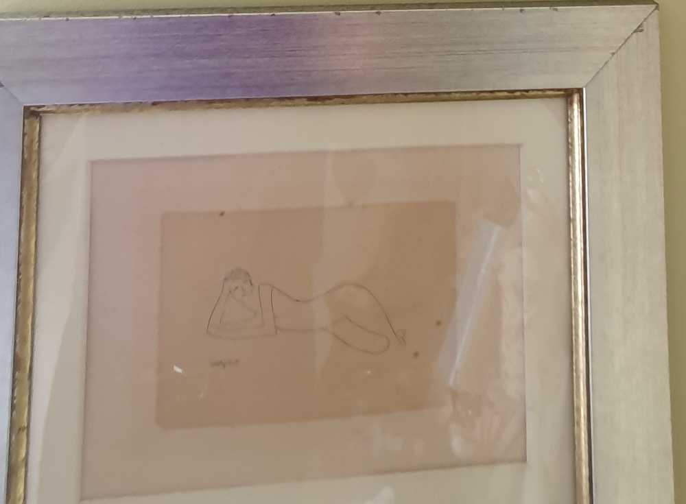 Nue Couchee - Amedeo Modigliani art collectible - Main Image 2