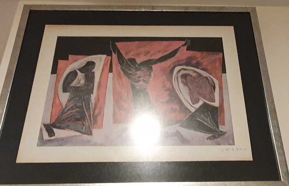 Sin Titulo - Oswaldo Guayasamin art collectible - Main Image 2
