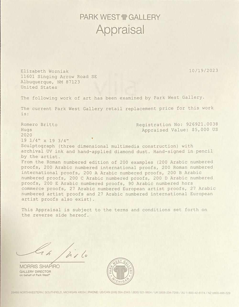 Hugs - Romero Britto art collectible - Main Image 4