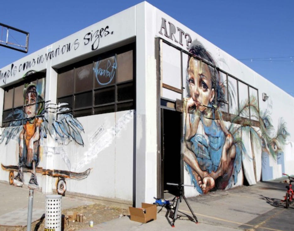 USA Herakut Feathery Street Art  - Herakut art collectible - Main Image 3