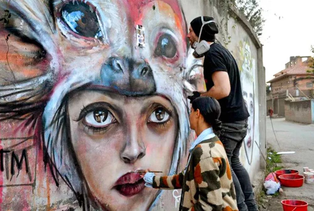 Nepal Herakut Kathmandu 02 - Herakut art collectible - Main Image 2