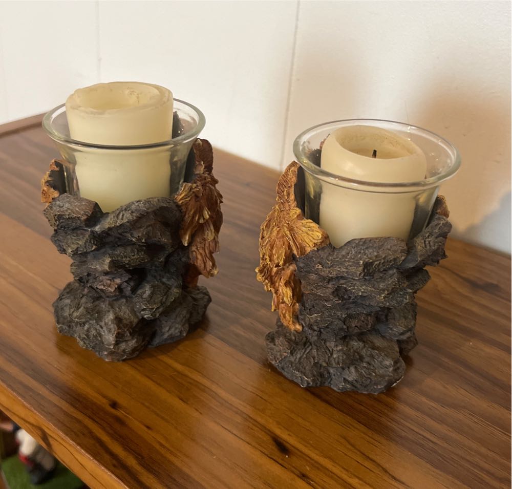 Westland Giftware Resin 3D Lions Head Candle Holder # 992  art collectible - Main Image 2