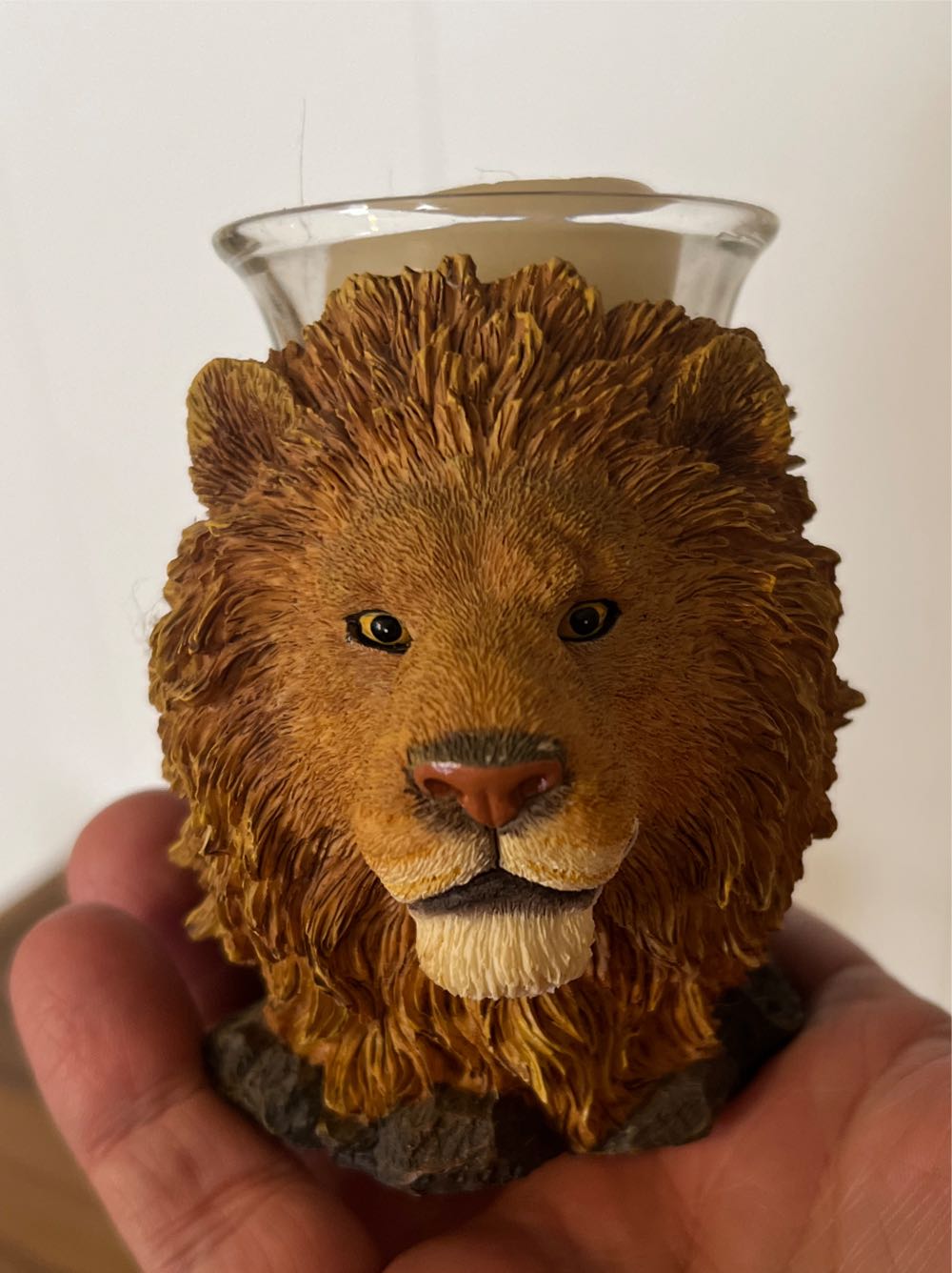 Westland Giftware Resin 3D Lions Head Candle Holder # 992  art collectible - Main Image 3