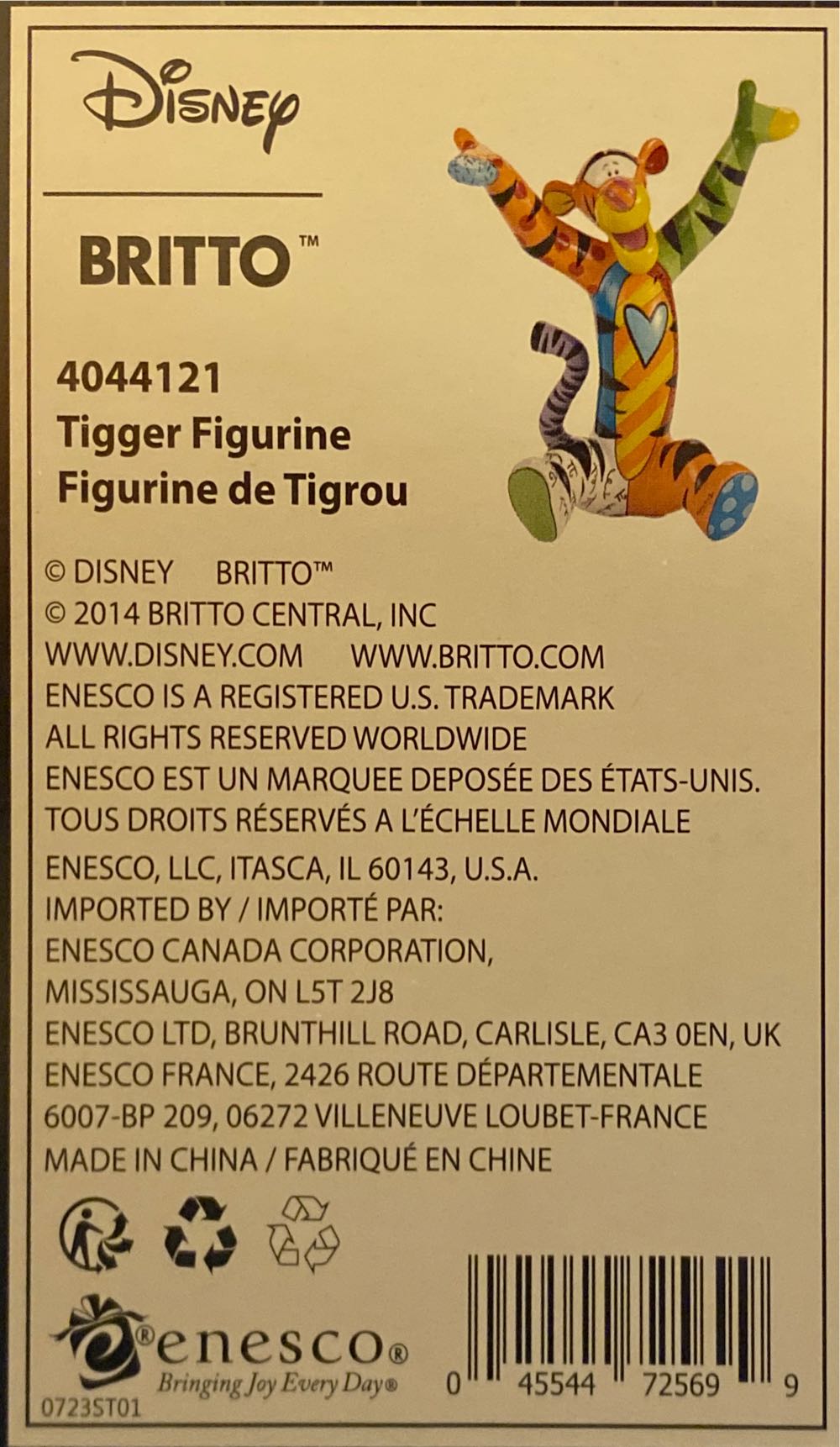 Tigger Figurine - Romero Britto art collectible [Barcode 045544725699] - Main Image 3