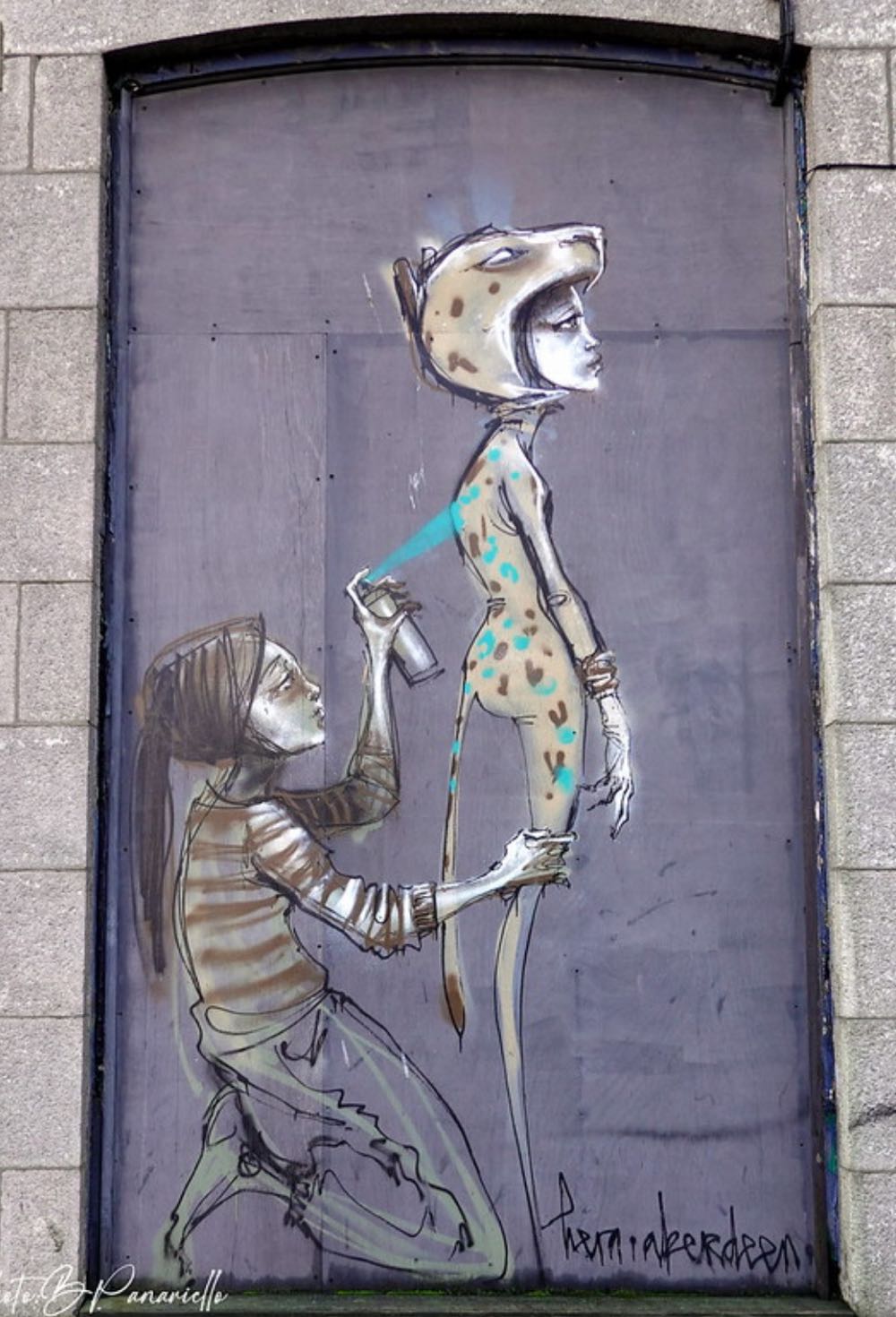 Schottland Herakut Aberdeen 02 - Herakut art collectible - Main Image 2