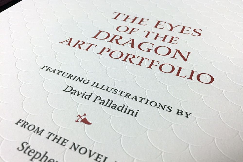 Eyes of the Dragon Art Portfolio - David Palladini art collectible [Barcode 9780998864907] - Main Image 4
