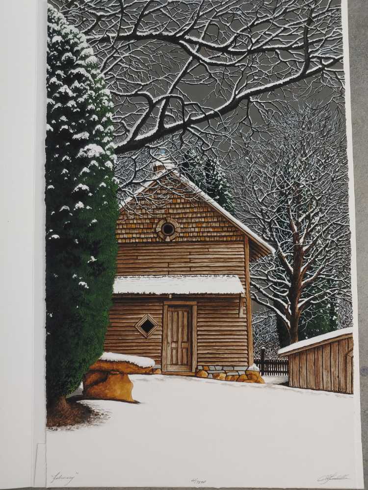 February - Bob Timberlake art collectible - Main Image 1