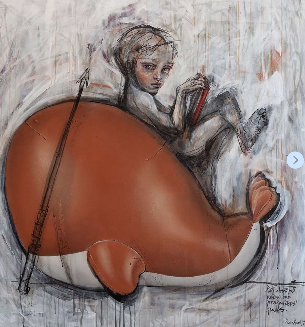 ZZZ Kirk Gallery Aalborg Herakut Dänemark 01 - Herakut art collectible - Main Image 4