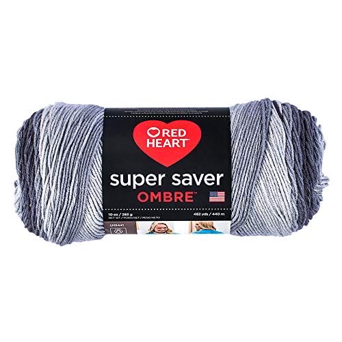 Red Heart Rh Super Saver Ombre Anthracite  art collectible [Barcode 073650020308] - Main Image 1