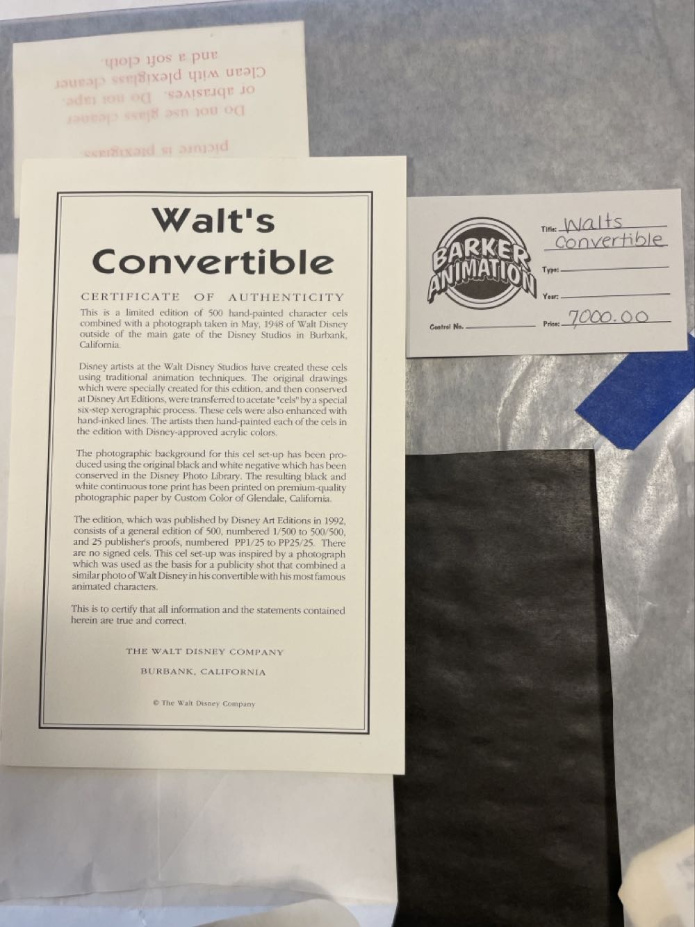 Walt’s Convertible 389/500  art collectible - Main Image 3