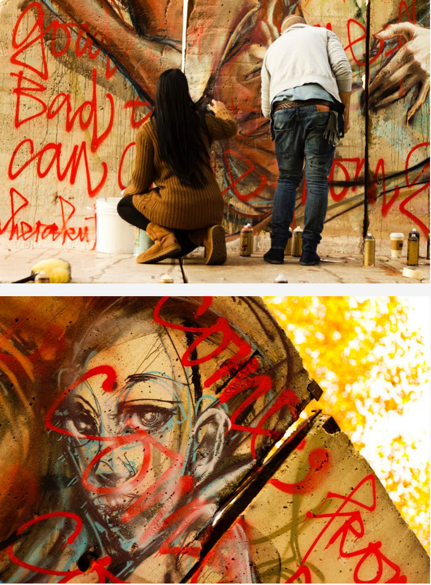 ZZZ Berlin Behind The Wall 02 - Herakut art collectible - Main Image 2