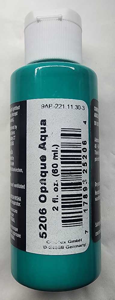 Opaque Aqua Createx Airbrush Colors  art collectible [Barcode 717893252064] - Main Image 2