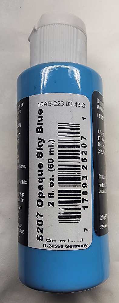 Opaque Sky Blue Createx Airbrush Colors  art collectible [Barcode 717893252071] - Main Image 2