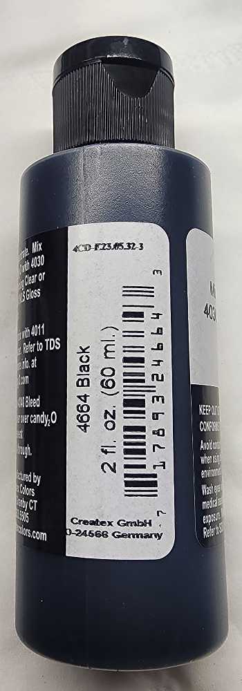 Candy2o Black Createx Airbrush Colors  art collectible [Barcode 717893246643] - Main Image 2