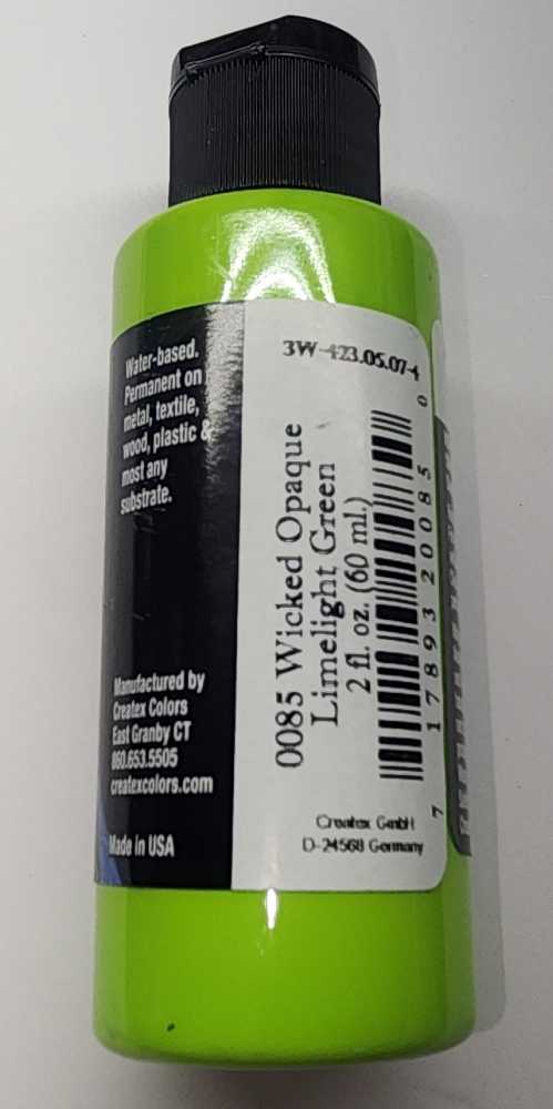 WC Limelight Opaque Green Createx Wicked Colors   art collectible [Barcode 717893200850] - Main Image 2
