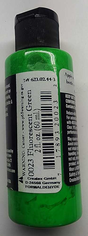 Fl WC Green Createx Wicked Florescent Colors  art collectible [Barcode 717893200232] - Main Image 2