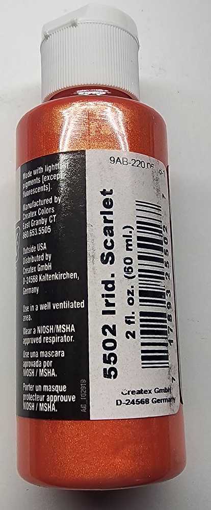 Irid Scarlet Createx Iridescent Colors  art collectible [Barcode 717893255027] - Main Image 2