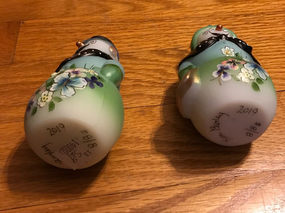 Snowman/Snowlady - Kim Barley art collectible - Main Image 2