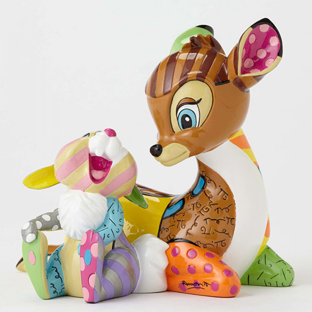 Bambi and Thumper Figurine - Romero Britto art collectible [Barcode 045544888530] - Main Image 2