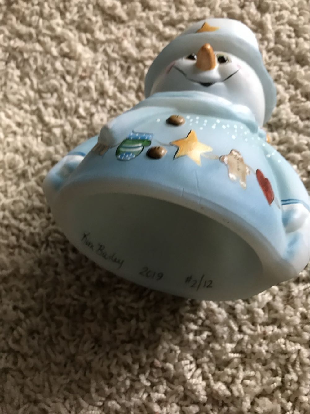 Snowman Fairylight - Kim Barley art collectible - Main Image 2