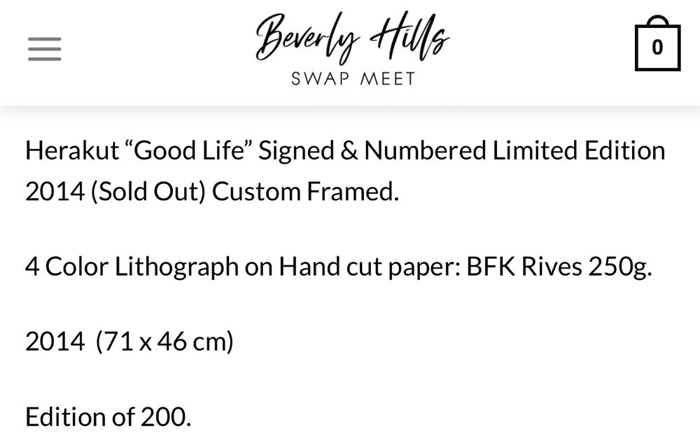 ZZZ Beverly Hills Swap Meet 01 - Herakut art collectible - Main Image 3