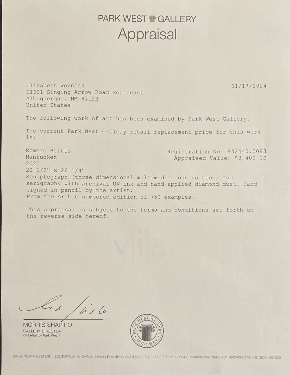 Nantucket - Romero Britto art collectible - Main Image 4