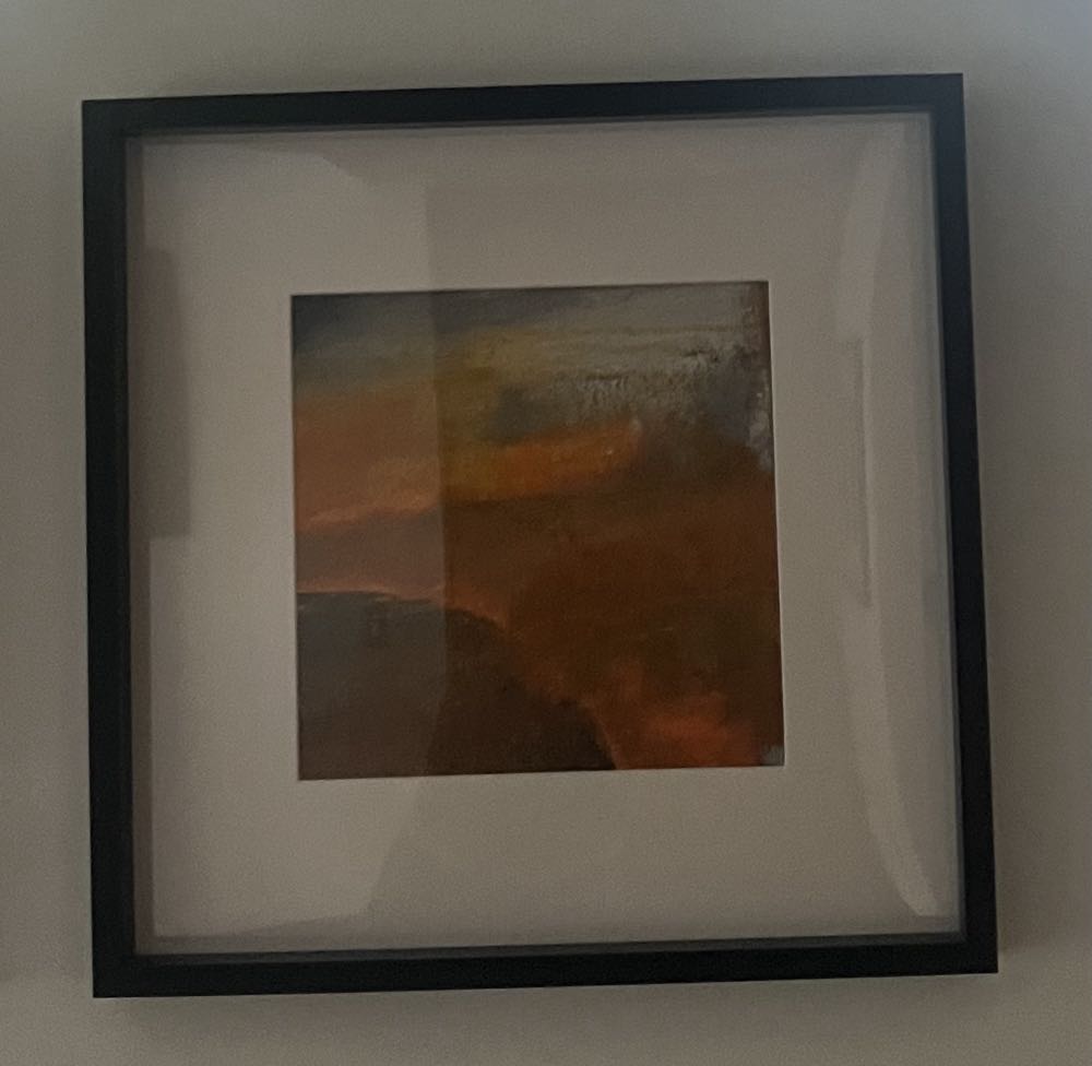 Orange Abstract, 3 Canvases - Anita Kaufmann art collectible - Main Image 2