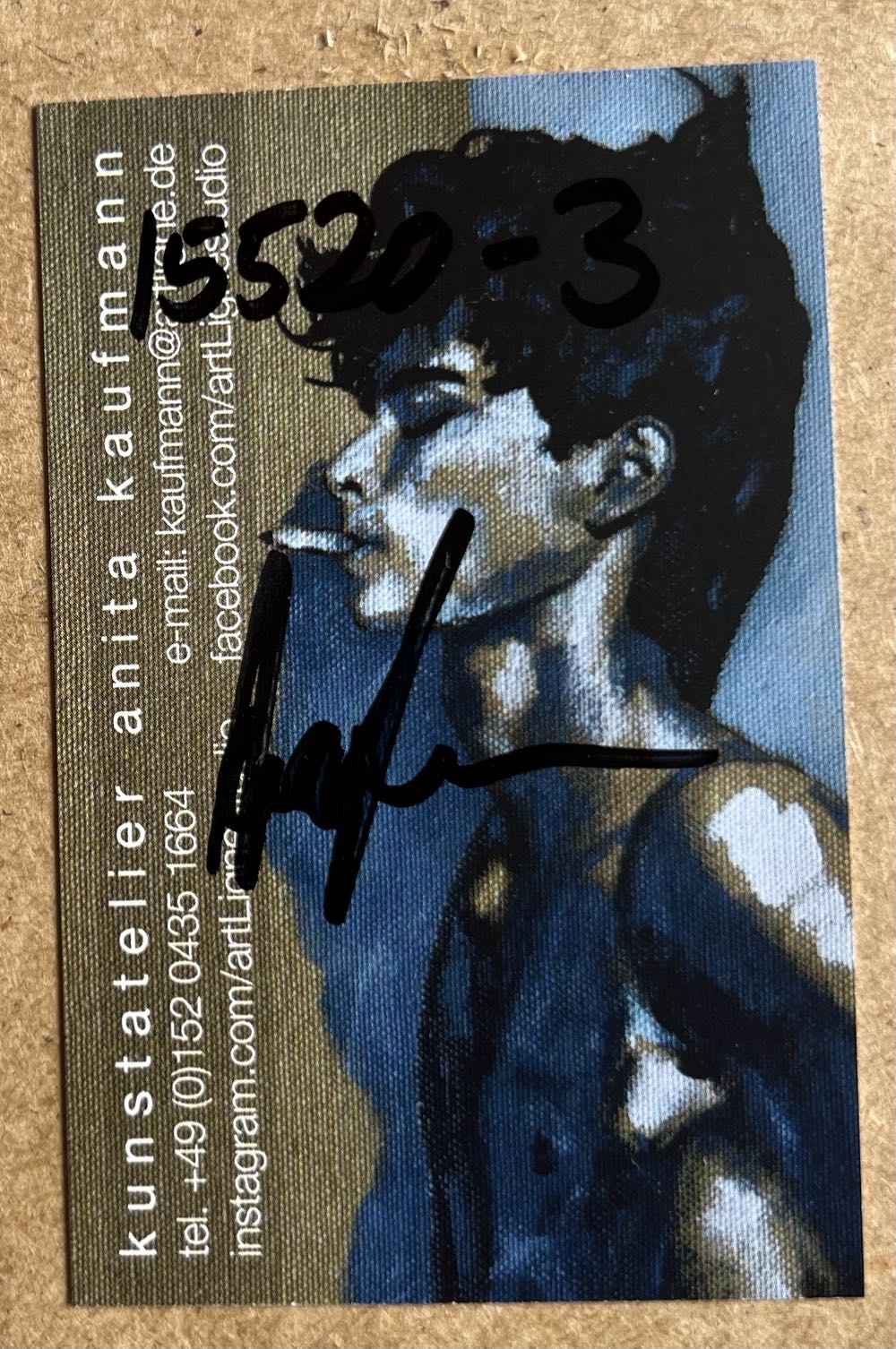 Orange Abstract, 3 Canvases - Anita Kaufmann art collectible - Main Image 3