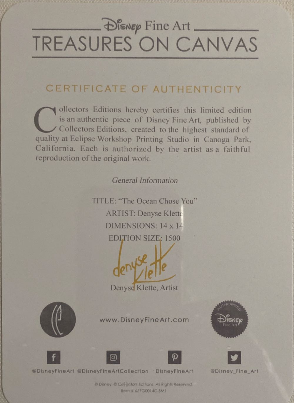 The Ocean Chose You - Denyse Klette art collectible - Main Image 3