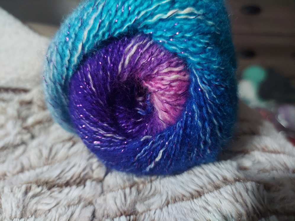 Lion Brand Shawl In A Ball Choice Mystic Mirage Restful Rainbow Pastel Pixie  art collectible [Barcode 023032028316] - Main Image 2