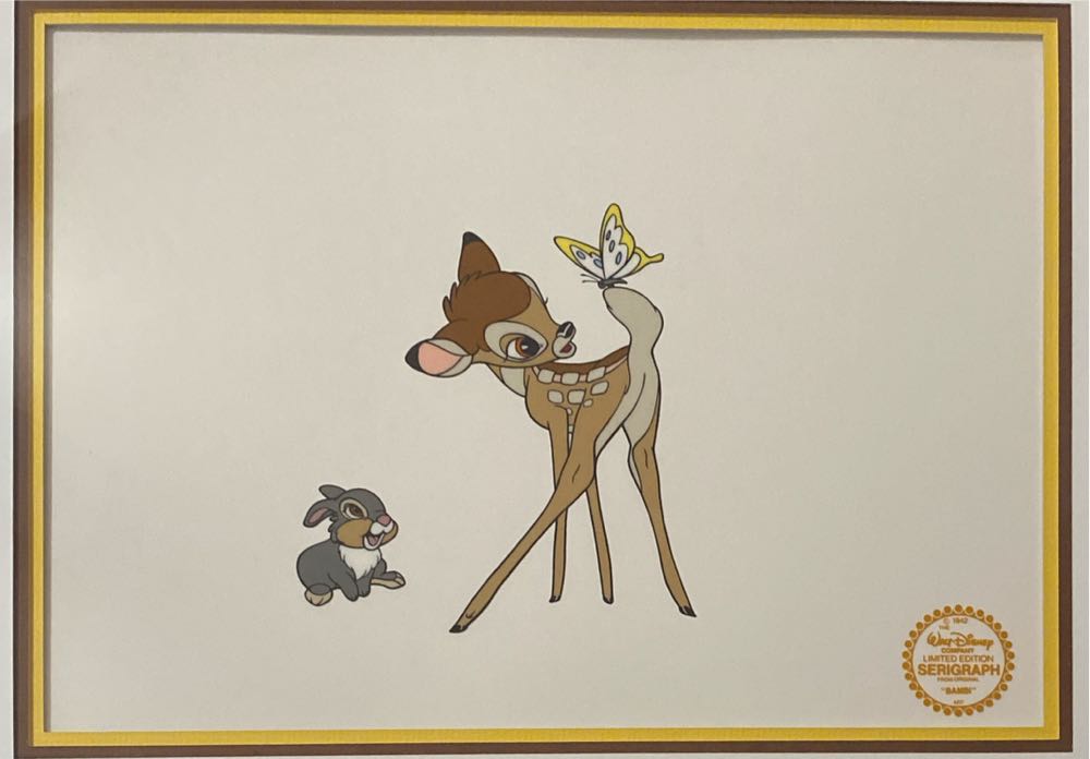 Bambi and Thumper “That’s Not a Bird” - Walt Disney Company art collectible - Main Image 2