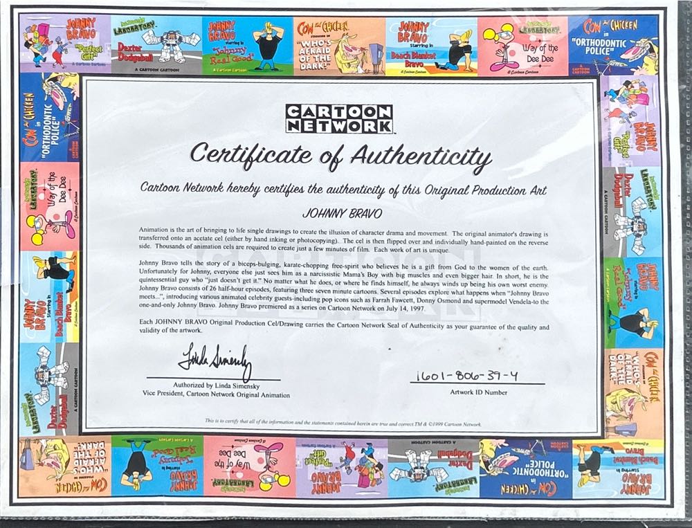 Johnny Bravo - Bonk  art collectible - Main Image 2