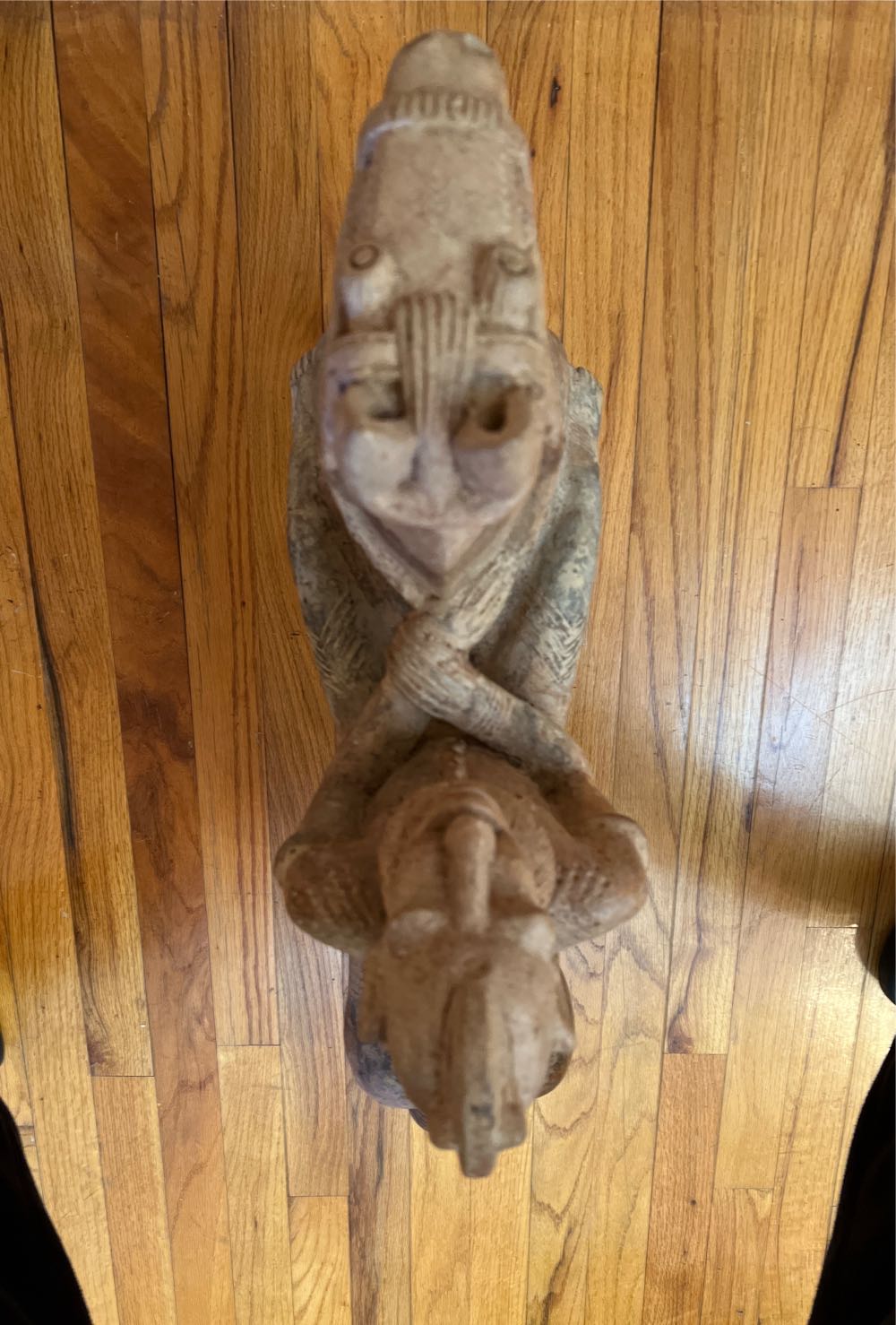 Djenne-Terracotta Djenn Man And Horse (P)  art collectible - Main Image 4