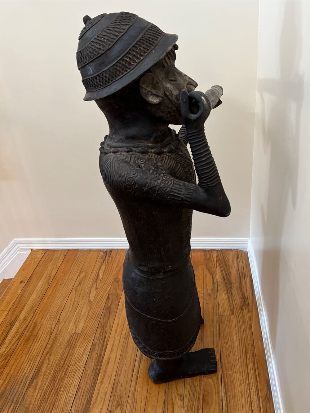 Yoruba Primitive Bronze (P)GL008  art collectible - Main Image 4