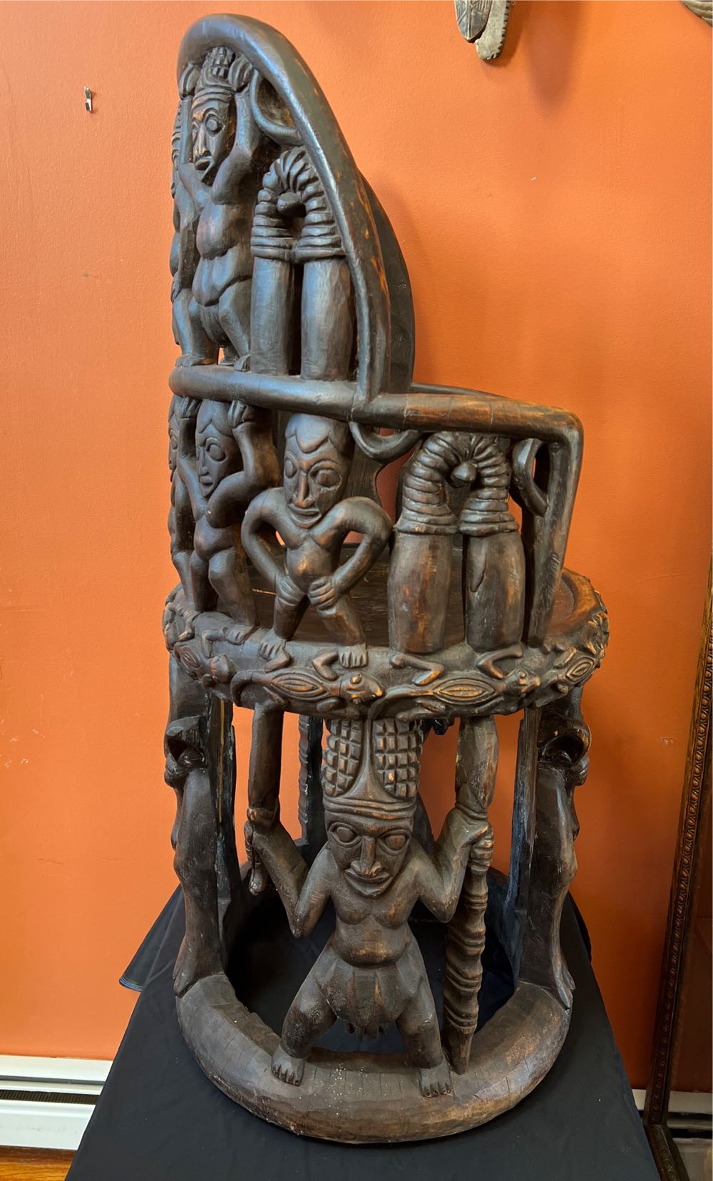 Yoruba Chieftain Chair GL038 (P)  art collectible - Main Image 2