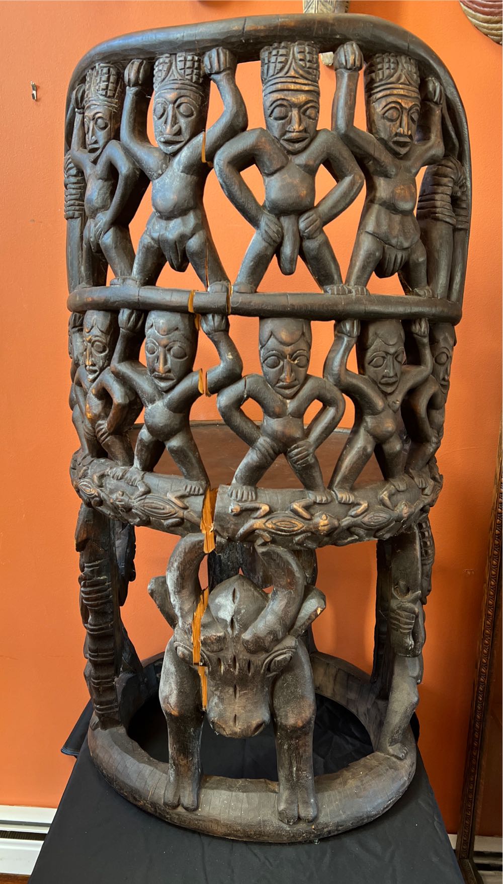 Yoruba Chieftain Chair GL038 (P)  art collectible - Main Image 3