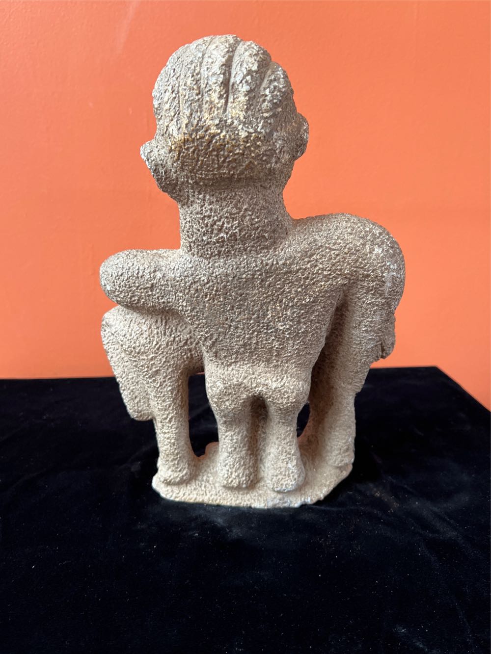 Stone Carving Man & Horse. GL064 (P)  art collectible - Main Image 3