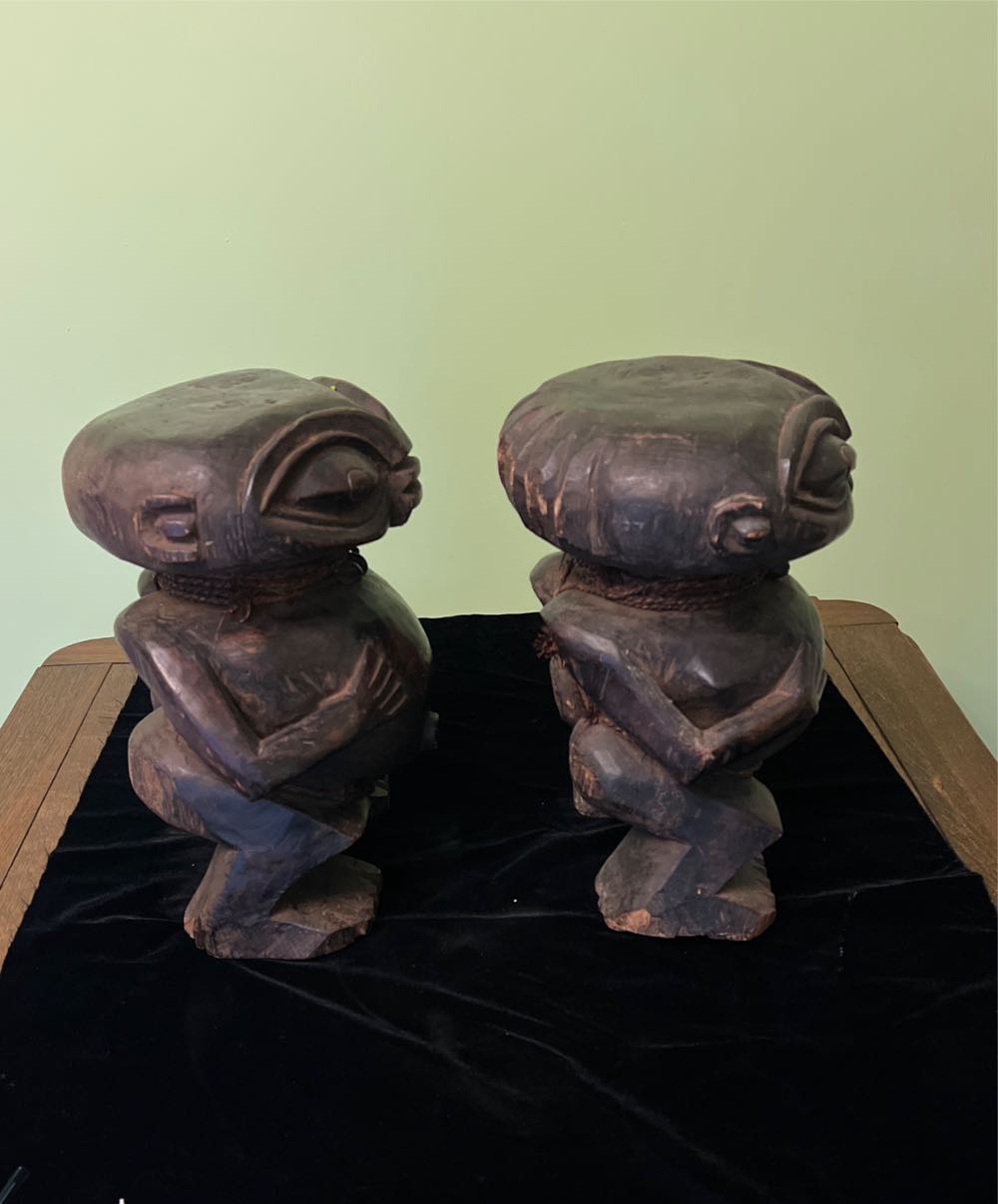 Pygmy Wood Carved Pair SH 26  art collectible - Main Image 2
