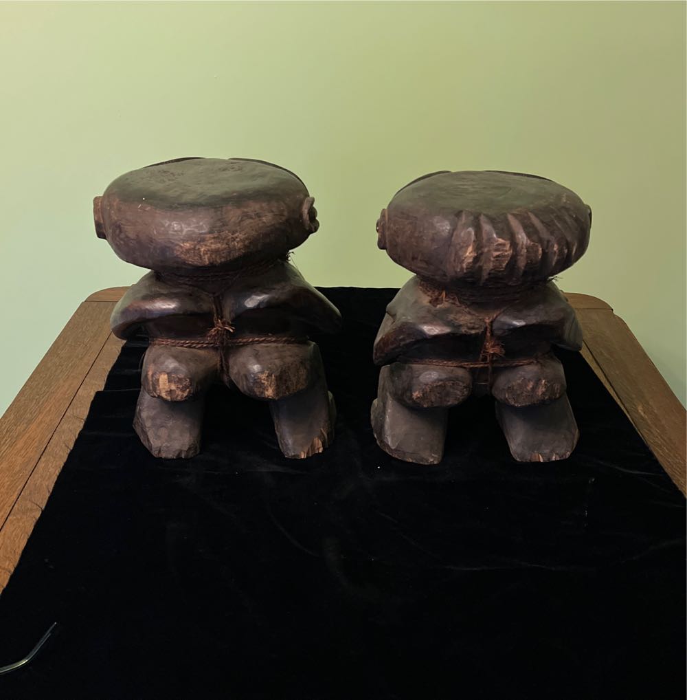 Pygmy Wood Carved Pair SH 26  art collectible - Main Image 3