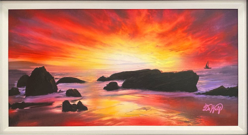 Electric Sunset - Michael DeWulf art collectible - Main Image 2